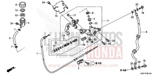 BRAKE MASTER CYLINDER (CBS) NSC50T2E de 2014